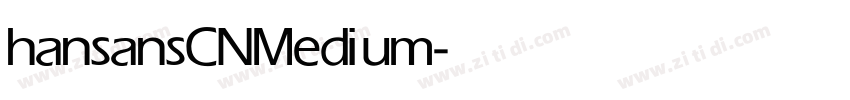 hansansCN Medium字体转换